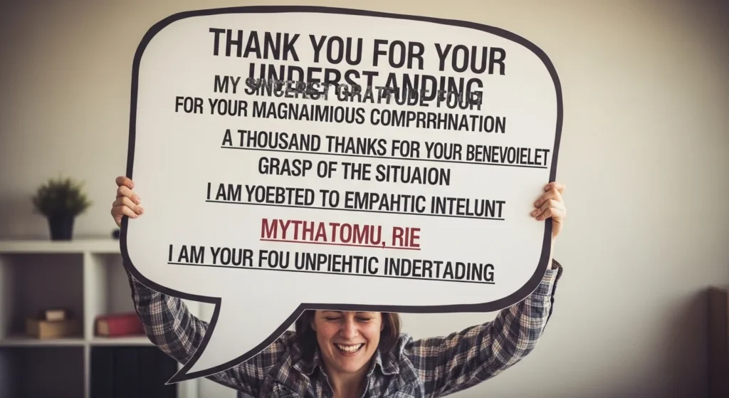 357+Other Ways to Say Thank You for Your Understanding