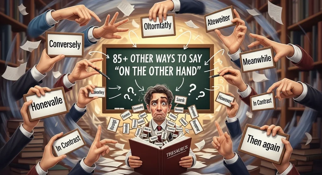 385+Other Ways to Say On the Other Hand