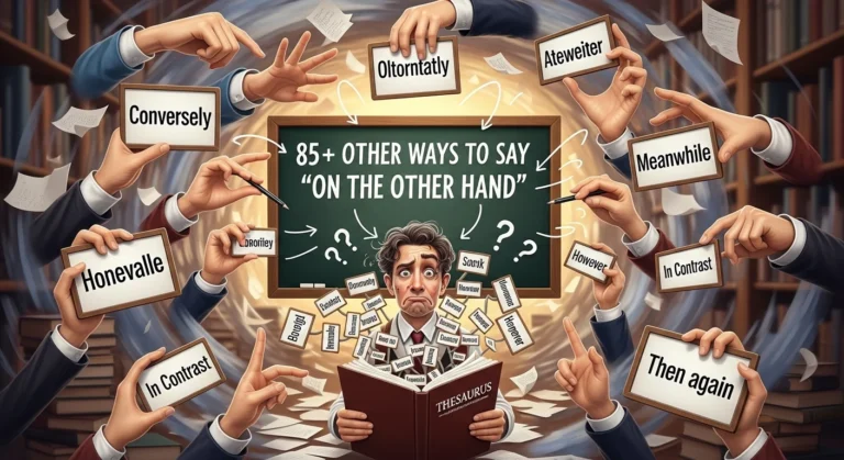 385+Other Ways to Say On the Other Hand