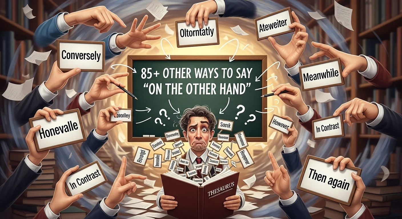 385+Other Ways to Say On the Other Hand Powerful
