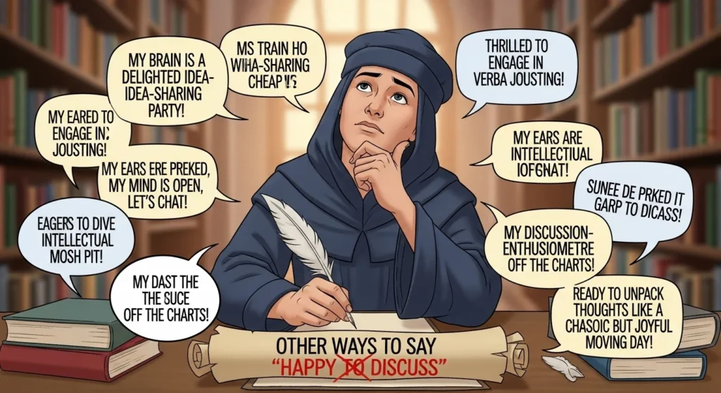 Other Ways to Say Happy to Discuss