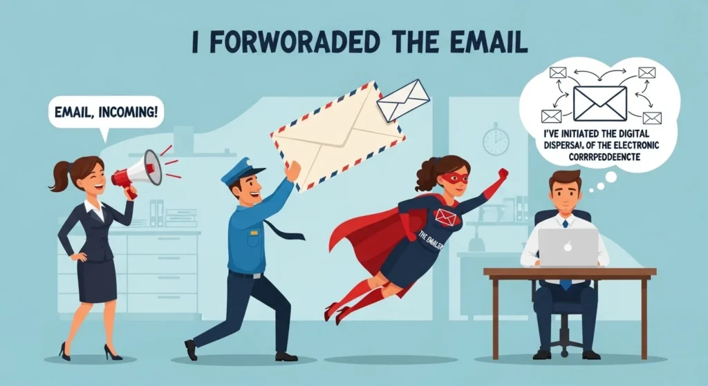Other Ways to Say I Forwarded the Email