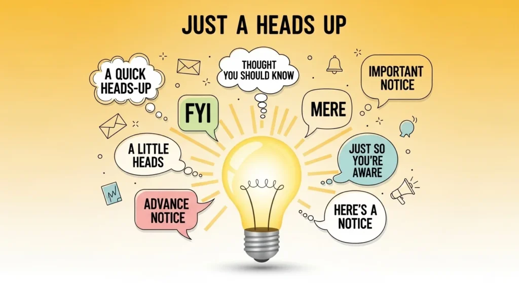 Other Ways to Say Just a Heads Up