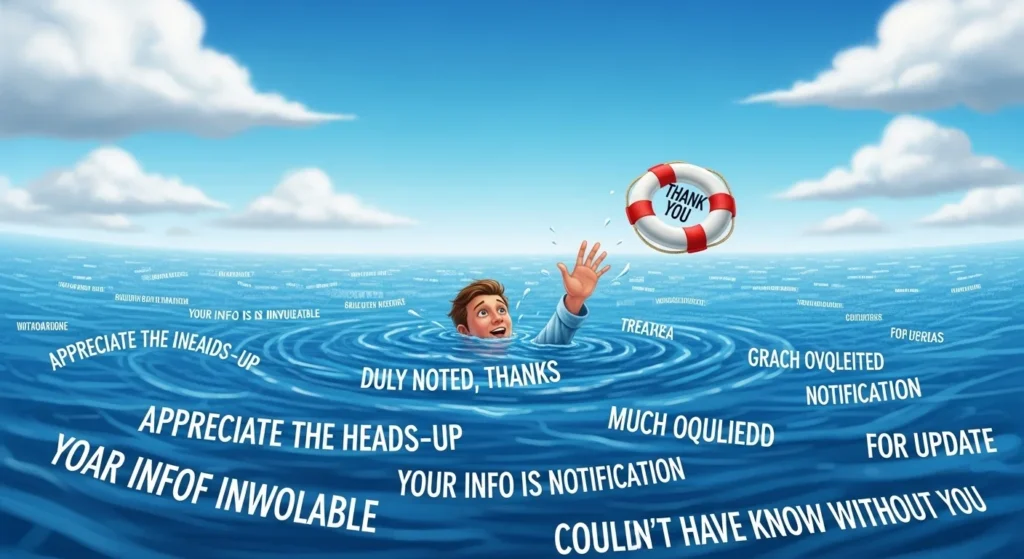 Other Ways to Say Thank You for Letting Me Know