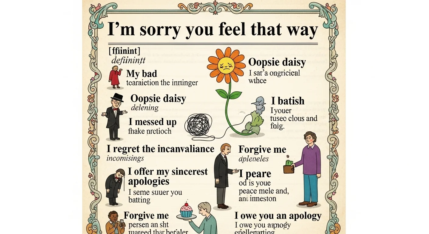 Other Ways to Say I’m Sorry You Feel That Way