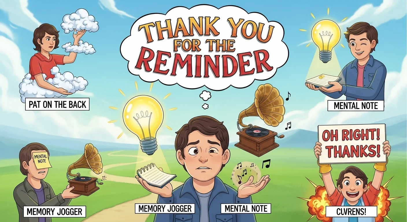 What Does “Thanks for the Reminder” Mean