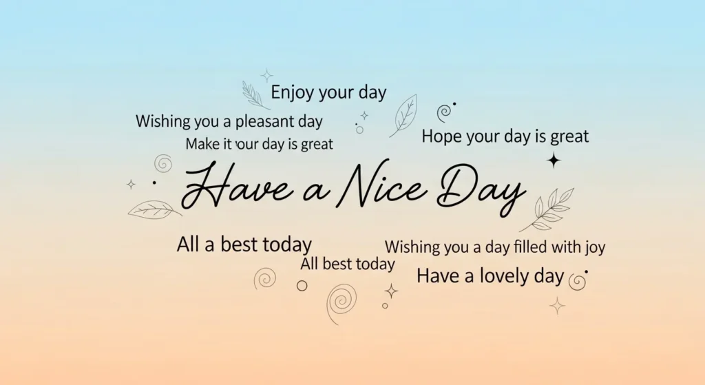 Other Ways to Say Have a Nice Day