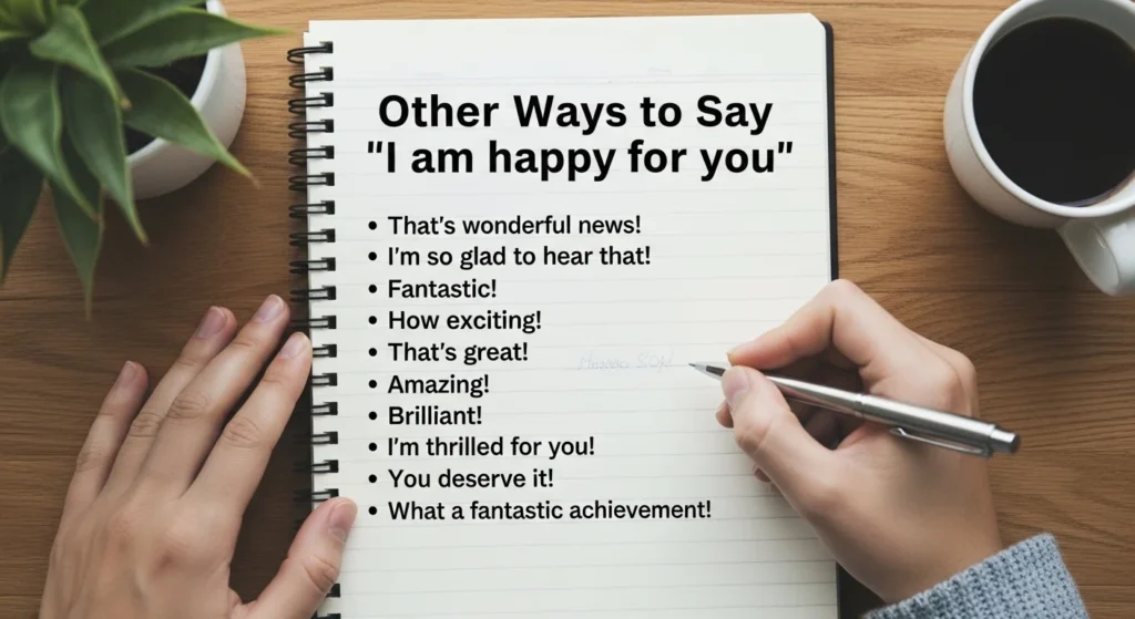 Other Ways to Say “I Am Happy for You”