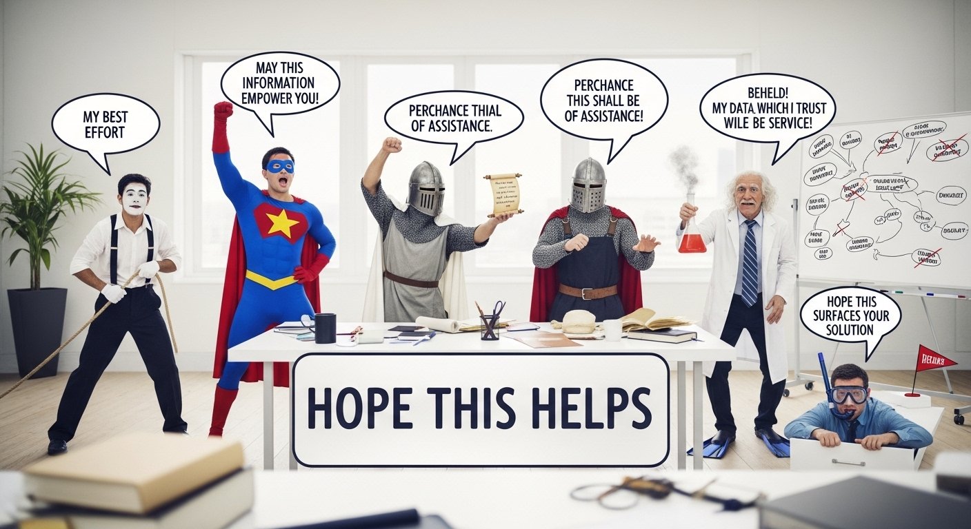 Other Ways to Say Hope This Helps