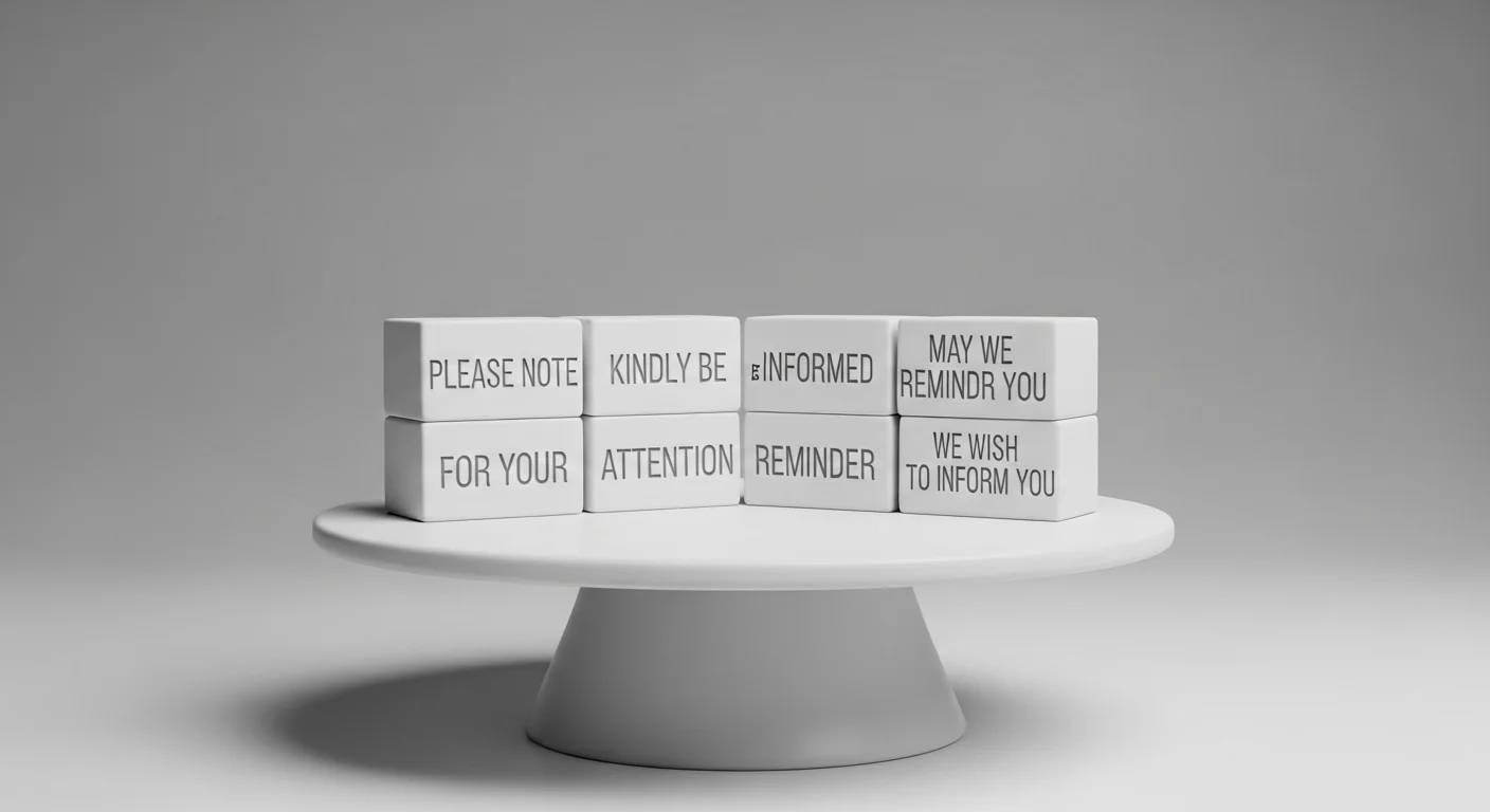 Other Ways to Say “Please Be Advised”