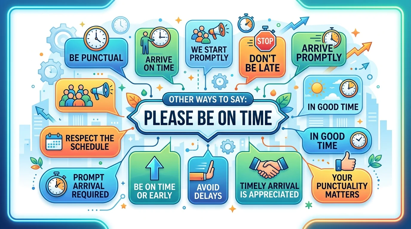 Please Plan to Arrive on Time