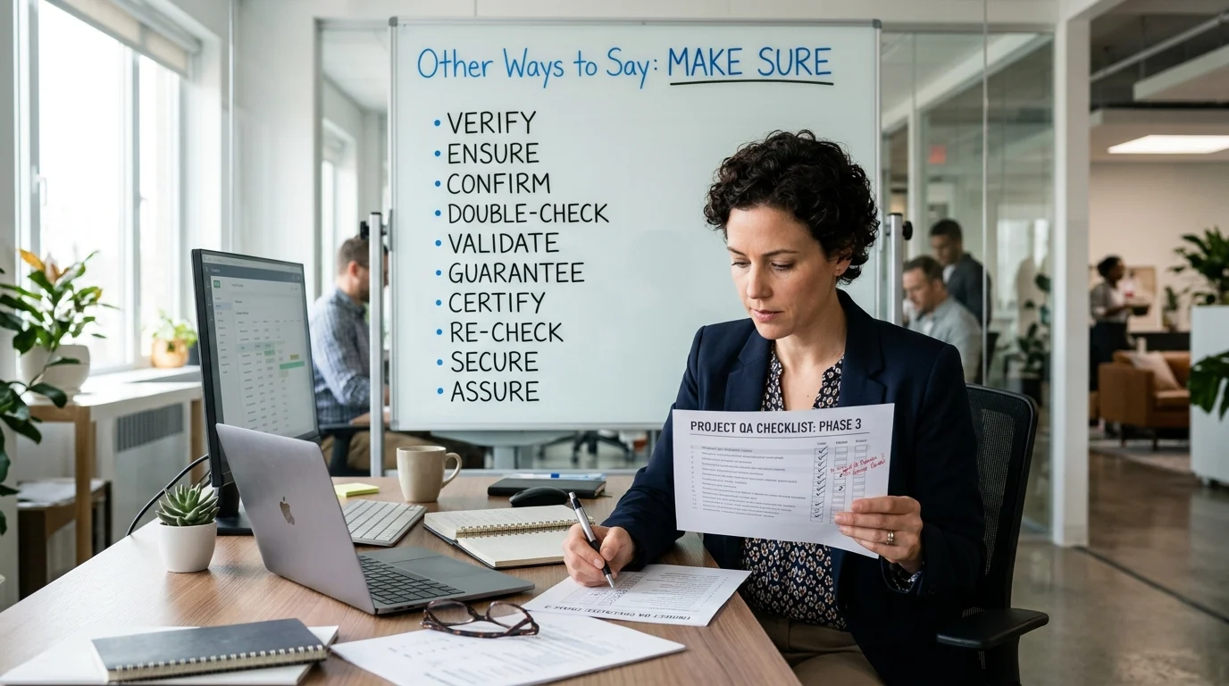 35+ Best Other Ways to Say Make Sure