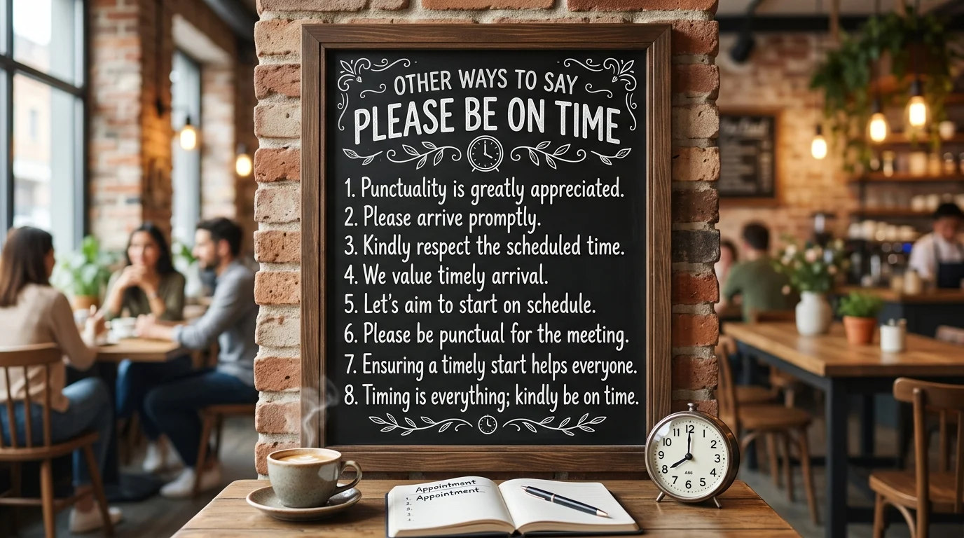 35+ Best Other Ways to Say Please Be on Time