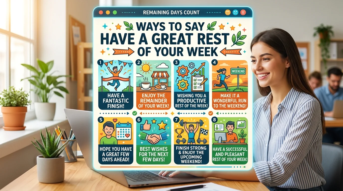 35+Ways to Say Have a Great Rest of Your Week