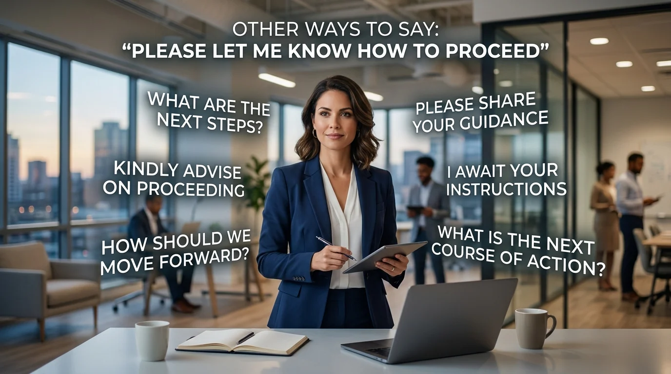 355+ Best Other Ways to Say Please Let Me Know How to Proceed