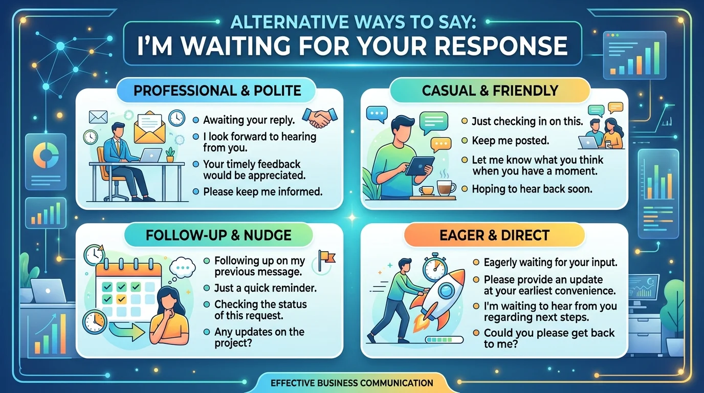 other ways to say im waiting for your response