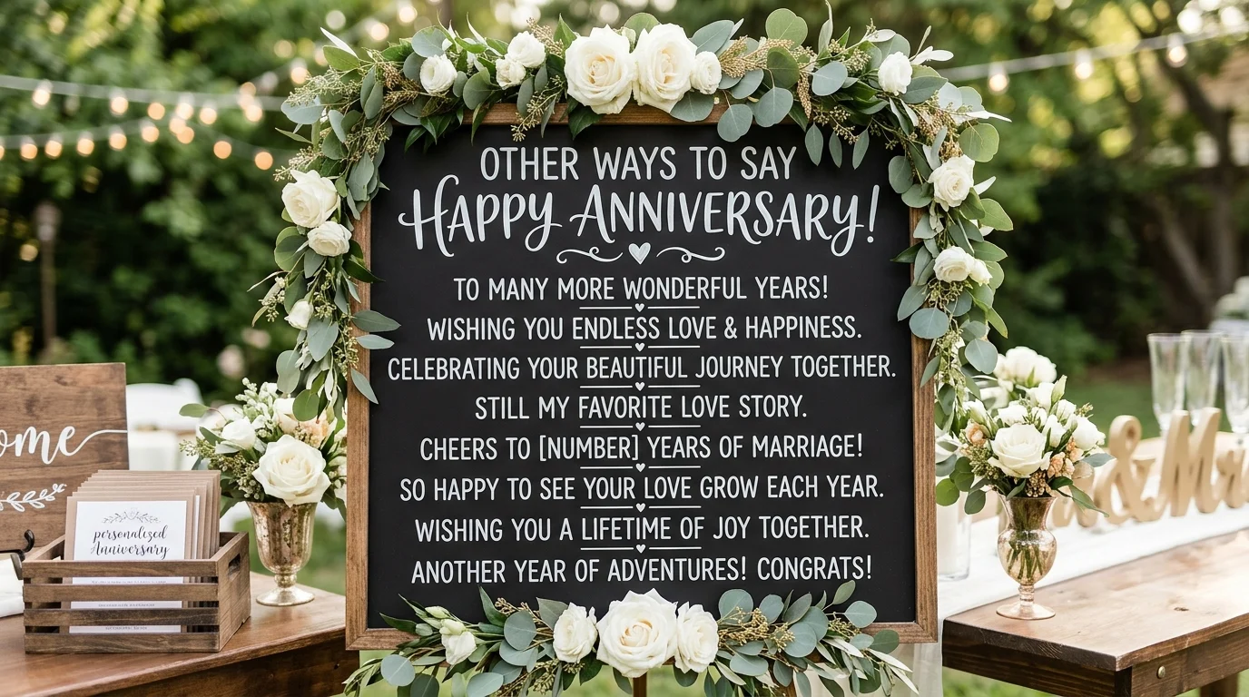 other ways to say happy wedding anniversary