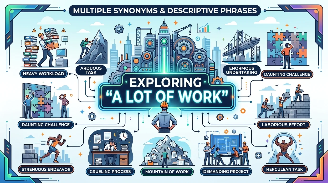 35+ Best Other Ways to Say A Lot of Work