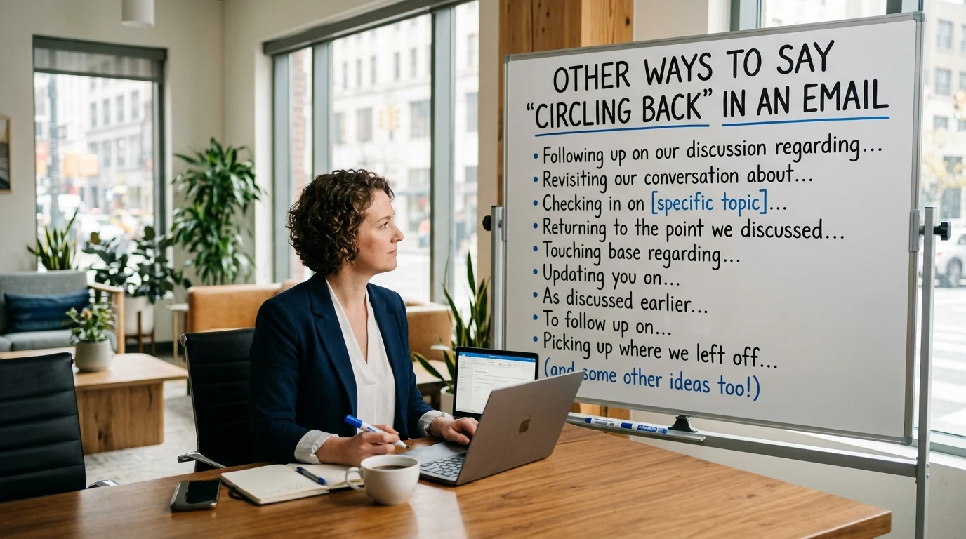 35+ Best Other Ways to Say Circling Back in an Email Professional Alternatives