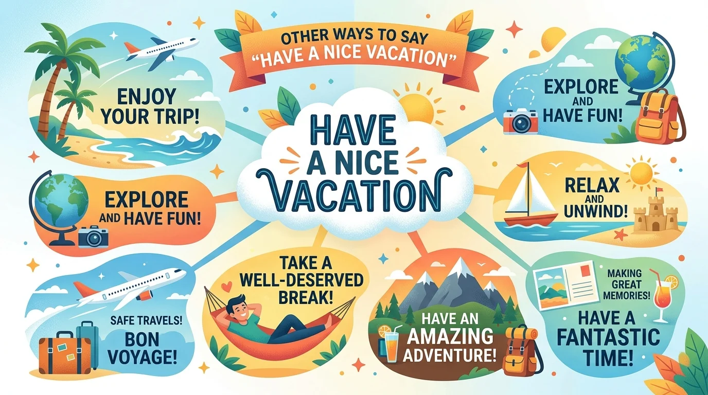 35+ Other Ways to Say Have a Nice Vacation Friendly, Professional & Creative Alternatives