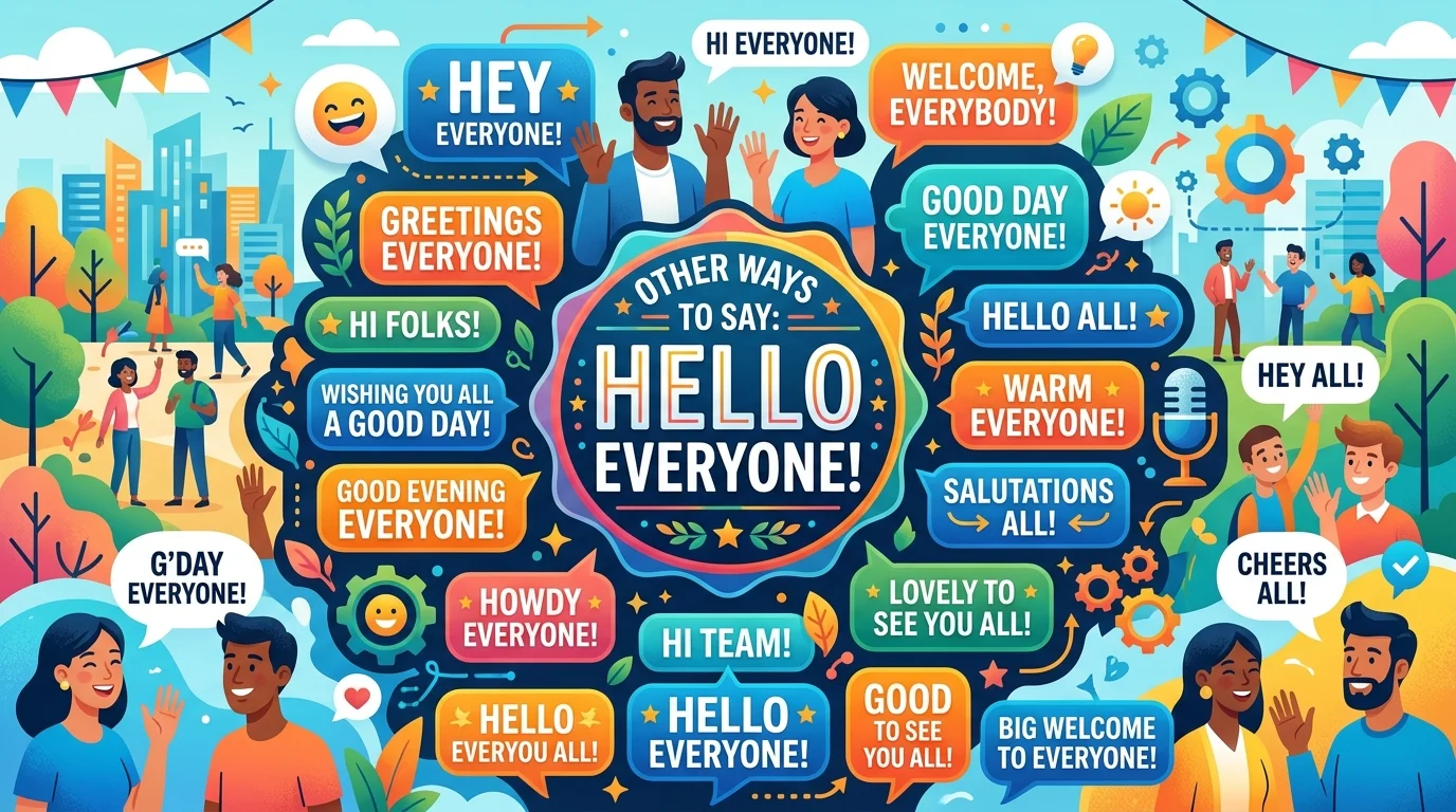 35+ Other Ways to Say Hello Everyone Professional, Friendly & Creative Alternatives