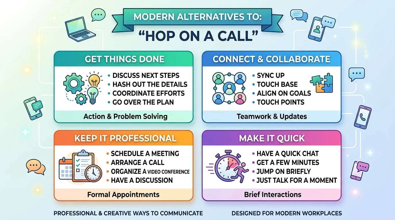 35+ Other Ways to Say Hop on a Call Professional & Polite Alternatives