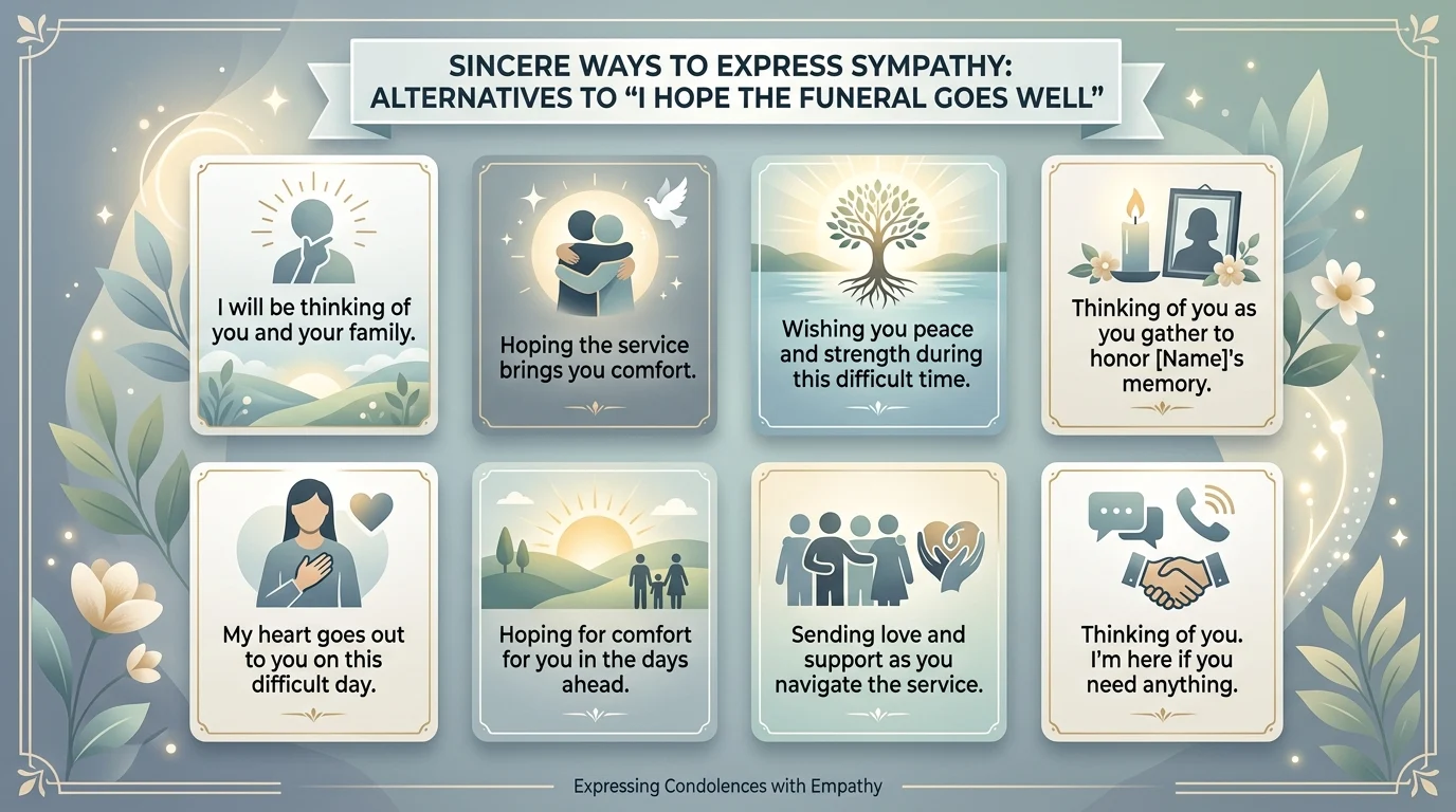 35+ Other Ways to Say I Hope the Funeral Goes Well Thoughtful & Compassionate Alternatives