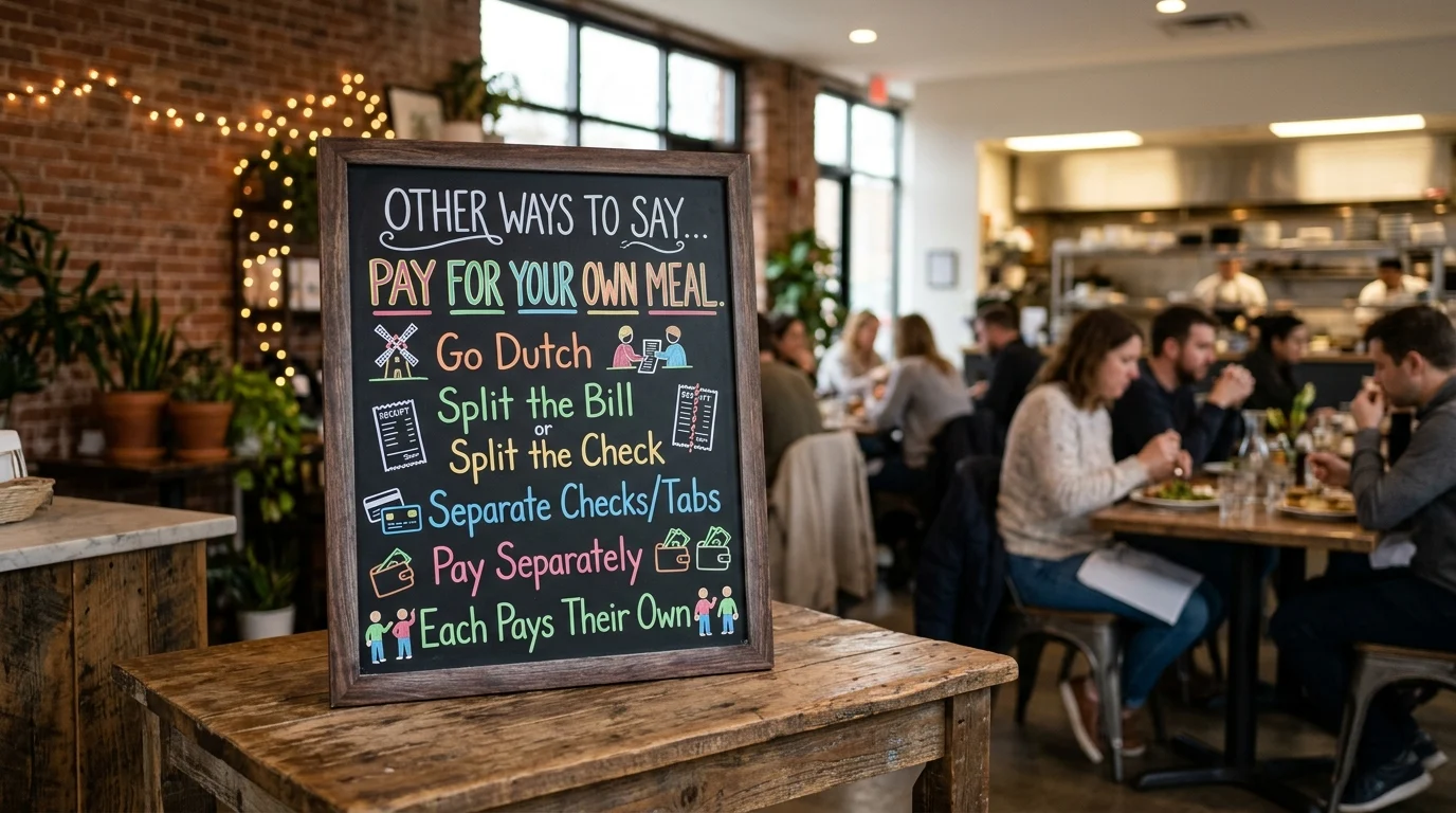 355+ Best Other Ways to Say Pay for Your Own Meal